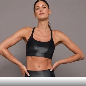 Carbon 38 Takara shine sports bra in “crocodile” texture